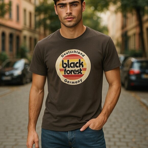 Vintage Y2K Germany Black Forest Graphic Tee S Skater Retro Grunge - Picture 13 of 13